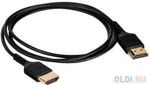 Кабель HDMI 0.5м wize WAVC-hdmius-0.5M круглый черный