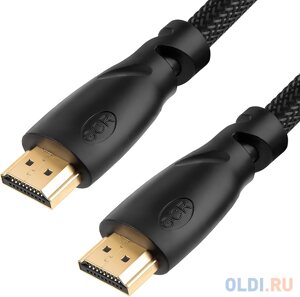 Кабель HDMI 1.8м Green Connection GCR-HM811-1.8m круглый черный