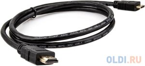 Кабель HDMI-19M minihdmi-19M ver 2.0+3D/ethernet,1m telecom TCG205-1M