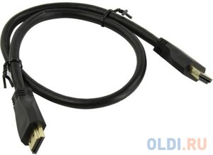 Кабель HDMI 1м 5bites HM-210-010 круглый черный