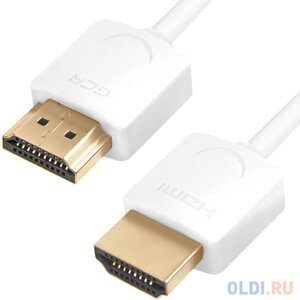 Кабель HDMI 2м Green Connection GCR-51483 круглый белый