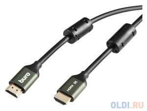 Кабель HDMI 3м Бюрократ BHP-HDMI-2.1-3G круглый черный