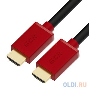 Кабель HDMI 3м Green Connection GCR-HM451-3.0m круглый черный/красный