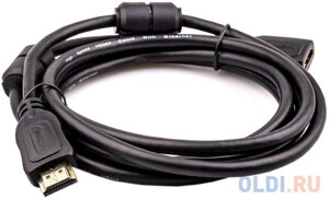 Кабель HDMI 3м telecom TCG200MF-3M круглый черный