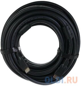 Кабель HDMI 40м VCOM Telecom TCG2020-40M круглый черный