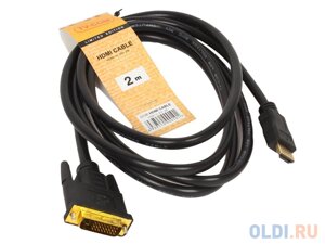 Кабель HDMI to DVI-D (19M -25M) 2м, TV-COM LCG135E-2M