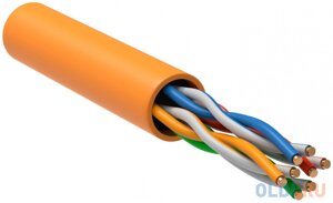 Кабель информационный ITK LC1-C5E04-127 кат. 5е U/UTP не экранированный 2X2X24AWG LSZH внутренний 305м оранжевый