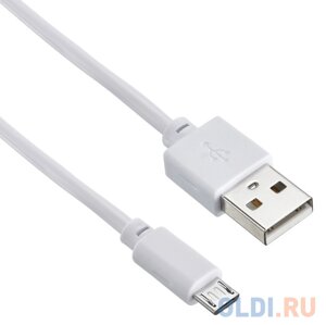 Кабель microUSB 0.15м Digma 1084551 круглый белый