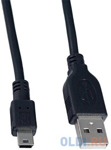 Кабель miniUSB 1м Perfeo U4301 круглый черный