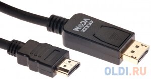 Кабель-переходник displayport M- HDMI M 4K@60hz 1.8m VCOM (CG608M-1.8M)
