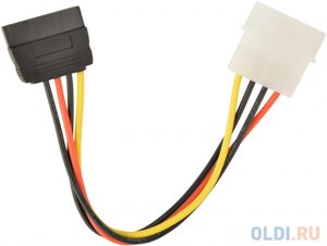 Кабель питания SATA Cablexpert 15см, sata 15pin/molex 4pin, пакет (CC-SATA-PS-M)