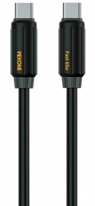 Кабель питания Wekome Fast Data Cable Type-C to Type-C 65W (WDC-28) Black