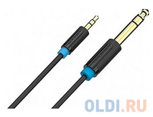 Кабель соединительный 1.5м Vention 6.5 Jack (M) - 3.5 Jack (M) BABBG