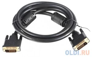 Кабель VCOM DVI-DVI Dual Link (25M-25M), 1.8m, 2 фильтра, позолоченные контакты VDV6300-1.8M