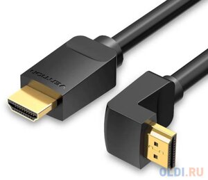 Кабель Vention HDMI High speed v2.0 with Ethernet 19M/19M угол 270 - 2м