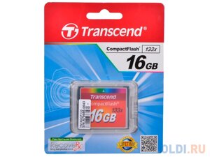 Карта памяти Compact Flash 16Gb Transcend 133x