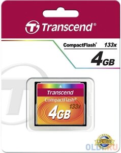 Карта памяти Compact Flash 4Gb Transcend 133x