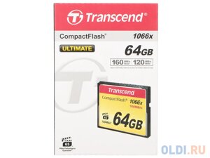 Карта памяти Compact Flash 64Gb Transcend 1000x