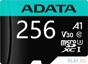 Карта памяти MICRO SDXC 256GB W/AD. AUSDX256GUI3v30SA2-RA1 ADATA