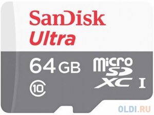 Карта памяти microsdxc 64gb sandisk sdsqunr-064G-GN3mn