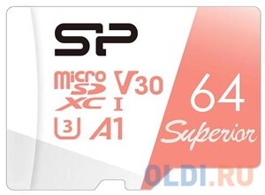 Карта памяти microSDXC 64Gb Silicon Power Superior