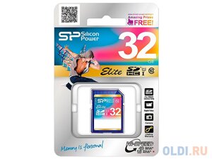 Карта памяти SDHC 32Gb Silicon Power Class10 Elite UHS-I