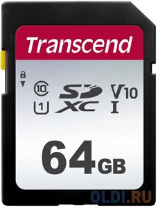 Карта памяти SDXC 64GB transcend UHS-I U3 SD card (TS64GSDC300S)