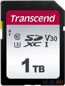 Карта памяти SDXC Transcend 300S, 1 Тб, UHS-I Class U3 V30