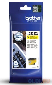 Картридж Brother LC3239XLY 5000стр Желтый