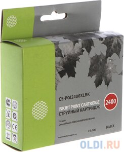 Картридж cactus CS-PGI2400XLBK для canon maxify ib4040/мв5040/мв5340 черный