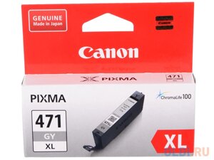 Картридж canon CLI-471XLGY для canon PIXMA MG5740 PIXMA MG6840 PIXMA MG7740 290 серый 0350C001