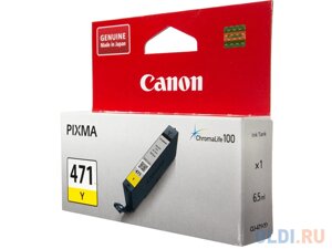 Картридж canon CLI-471Y для canon PIXMA MG5740 PIXMA MG6840 PIXMA MG7740 320 желтый 0403C001