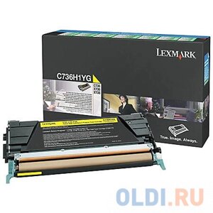 Картридж Lexmark C736H1YG для C73X/X73X желтый 10000стр