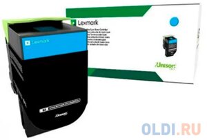 Картридж Lexmark с тонером, голубой, 1000 стр. для CX310/410/510, Corporate