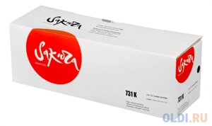 Картридж Sakura 731BK (6272B002) для Canon LBP7100C/ 7110C, черный, 1400 к.