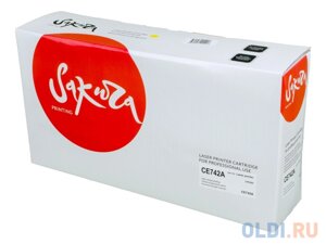 Картридж Sakura CE742A (307A) для HP CP5225, желтый, 7300 к.