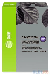 Картридж струйный Cactus CS-LC3237BK черный (65мл) для Brother HL-J6000DW/J6100DW