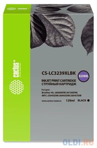 Картридж струйный Cactus CS-LC3239XLBK черный (129мл) для Brother HL-J6000DW/J6100DW