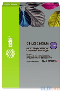 Картридж струйный Cactus CS-LC3239XLM пурпурный (52мл) для Brother HL-J6000DW/J6100DW