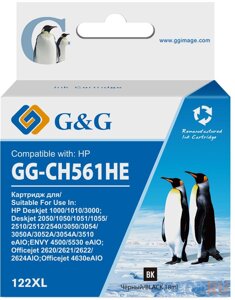 Картридж струйный GG GG-CH561HE 122 черный (18мл) для HP DJ 1050A/2050A/3000