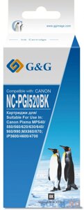 Картридж струйный GG NC-PGI520BK черный (16мл) для Canon PIXMA MP540/550/560/620/630/640/980/990