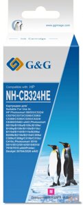 Картридж струйный GG NH-CB324HE пурпурный (14.2мл) для HP Photosmart B8553/C5324/C5370/C5373/C5380/C5383