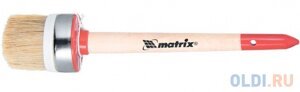 Кисть круглая Профи №10 (40 мм), натуральная щетина, деревянная ручка MTX