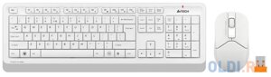Клавиатура + мышь A4Tech Fstyler FG1012 клав: белый мышь: белый USB беспроводная Multimedia