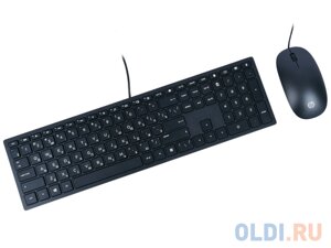 Клавиатура + мышь HP Pavilion 400 клав: черный мышь: черный USB slim