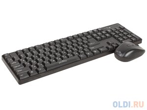 Клавиатура + мышь Oklick 210M клав: черный мышь: черный USB беспроводная