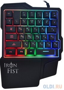 Клавиатура проводная Oklick 701G IRON FIST USB черный SW-GK116