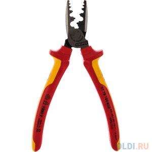 KNIPEX Инструмент для обжима контактных гильз 180 мм { Длина190 Ширина54 Высота28}KN-9778180]