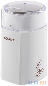 Кофемолка Scarlett SC-CG44506 160Вт сист. помол. ротац. нож вместим. 60гр белый