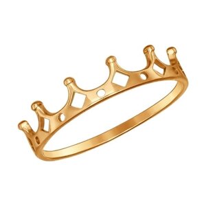 Кольцо-корона SOKOLOV из золота без вставок